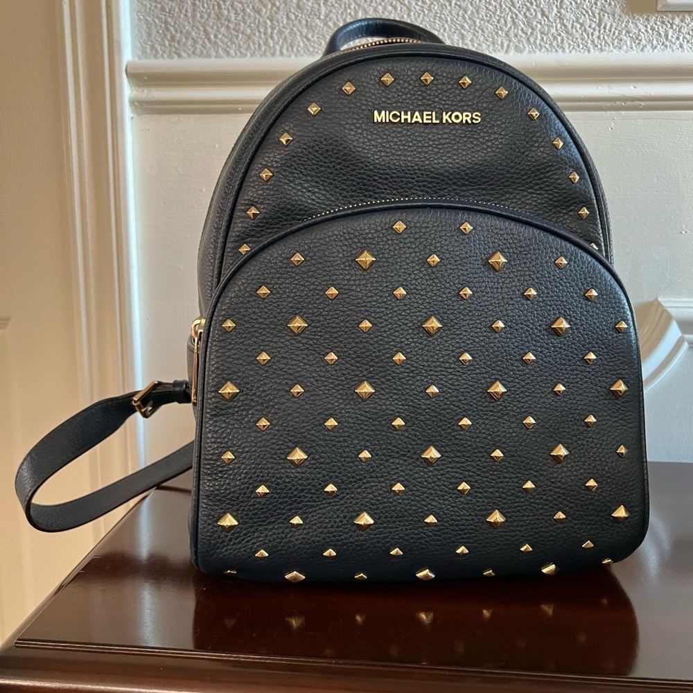 Michael Kors Abbey Leather Backpack - Picture 3 of 6
